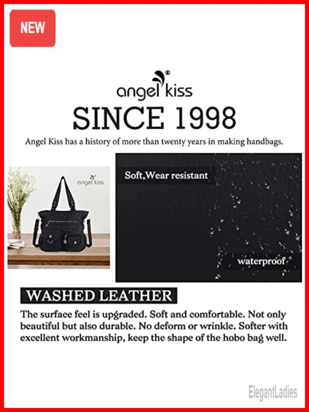 Women's Soft Faux Leather Hobo Shoulder Bag Satchel Crossbody Tote